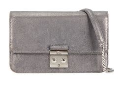 Wallet On Chain, Leather, Grey, S/DB, 2*